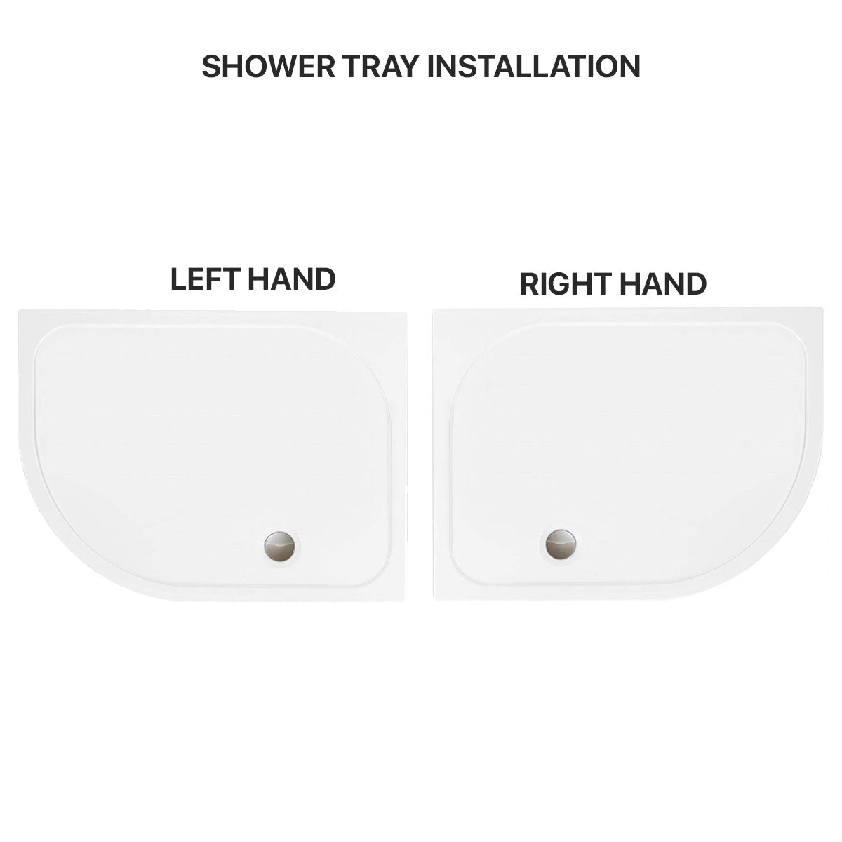 Merlyn Touchstone Slip Resistant Shower Tray - Offset Quadrant