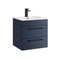 Miami 500 Wall Hung 2-Drawer Vanity Unit With Basin - Deep Blue