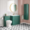 Miami 800mm Floorstanding 2-Drawer Vanity Unit With Basin Forest Green Lifestyle