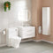 Miami 800mm Wall Hung 2-Drawer Vanity Unit With Basin White Lifestyle