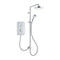 mira jump 9.8kw dual pump electric shower duelec white