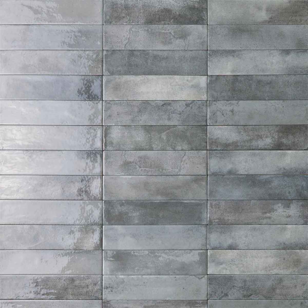 mojave light grey ceramic wall tile 6x25cm gloss collage deluxe bathrooms ireland