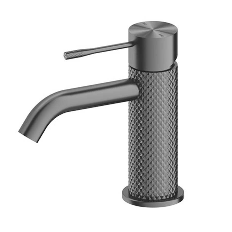 Rock Knurled Basin Mono Mixer Tap With Click-Clack Waste