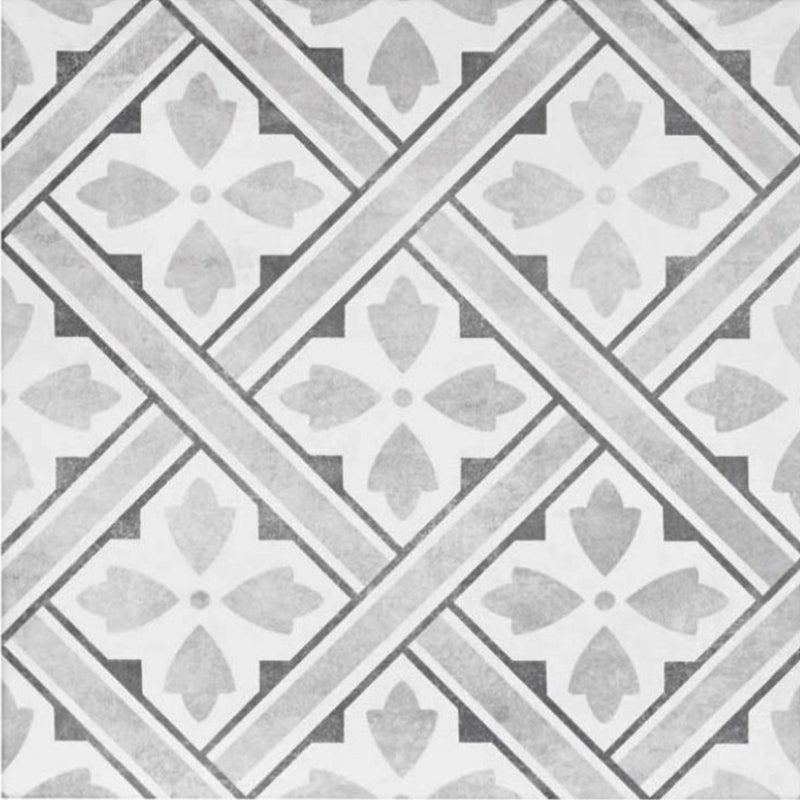 Laura Ashley Mr Jones Charcoal Floor Tile 33cm x 33cm