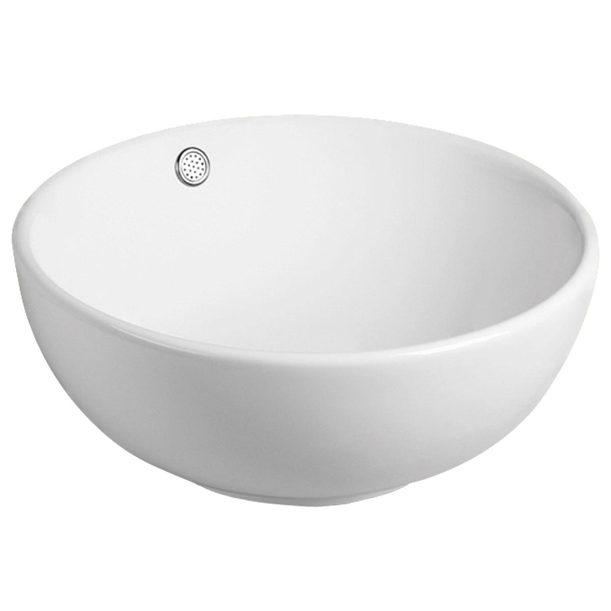 ovalle countertop round basin white