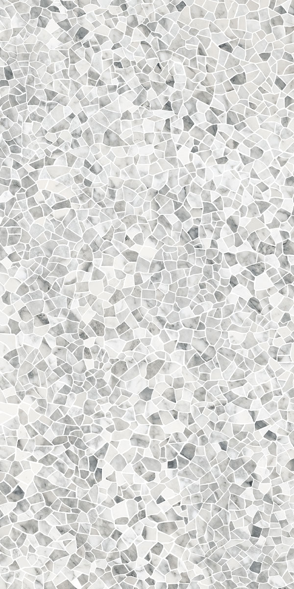 Deluxe Calacatta Cervaiole Terrazzo Effect Porcelain Tile Gloss 60x120cm