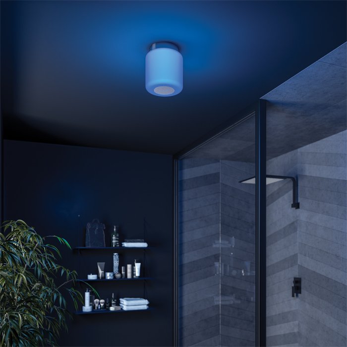 HiB Rhythm Colour Changing Ceiling Light With Bluetooth Speaker & Remote Control