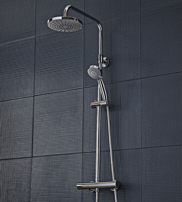 Riviera Thermostatic Dual Function Bar Valve Shower System
