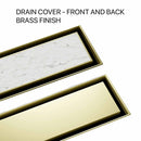 sharpdrain linear drain covers brass