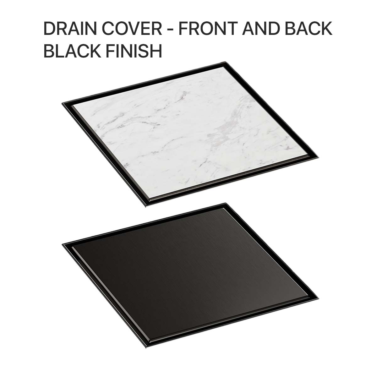sharpdrain square drain covers black