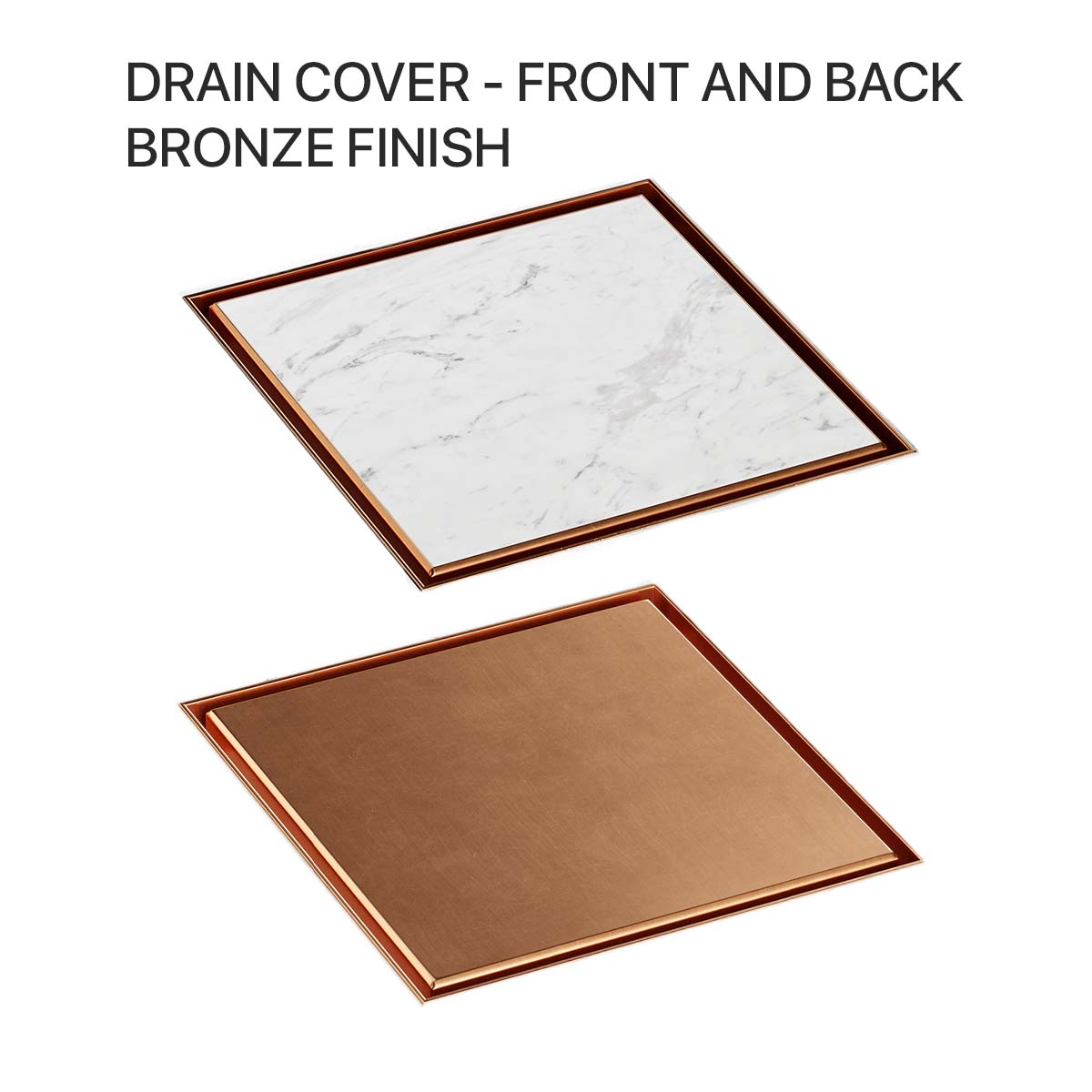 sharpdrain square drain covers bronze