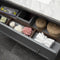 Shelbourne 650Midnight Grey Floorstanding Vanity Unit with Marble Worktop & Basin