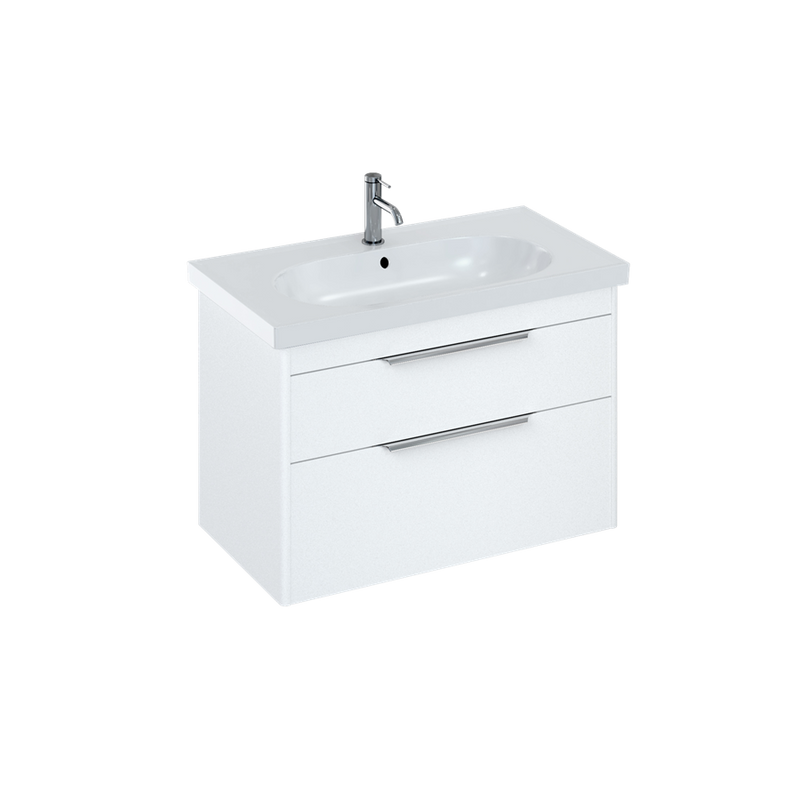 Shoreditch Double Drawer Wall Hung Vanity Unit With Basin
