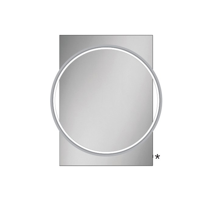 HiB Solas Chrome Frame LED Illuminated Frame Mirror With Demister Pad