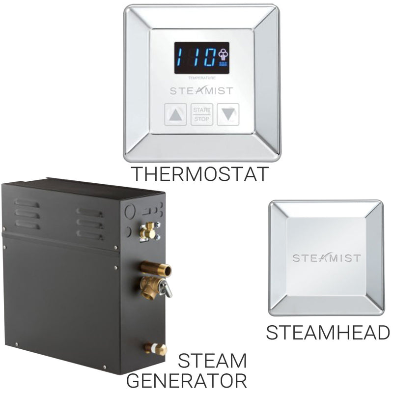 Deluxe Steam Shower Generator Kit