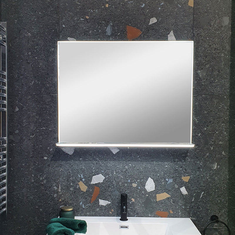 Surface LED Fog-Free Mirror With Illuminated Shelf