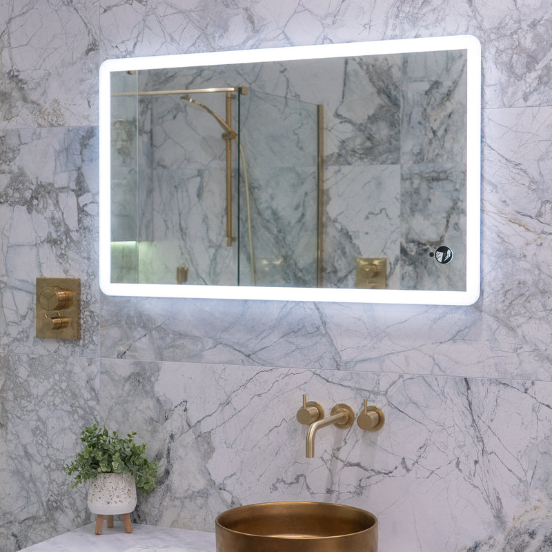 Deluxe Suzie 120 Slimline Fog Free LED Illuminated Bathroom Mirror