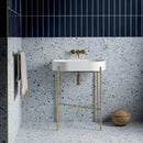 Terrazzo Lusso Blue Full-Bodied Porcelain Tile Matt 60x60cm