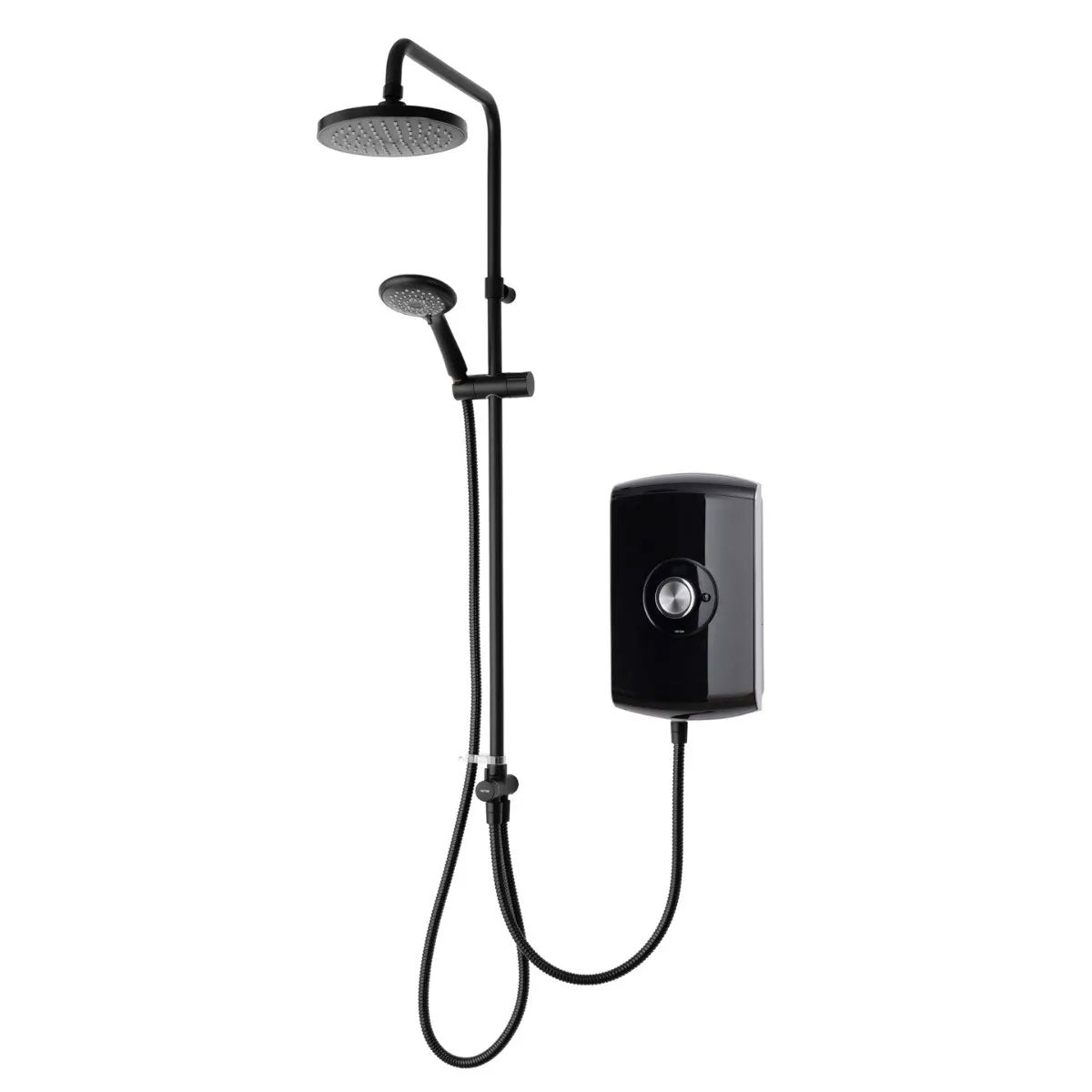 Triton Amore 9.5kW DuElec Electric Shower with Overhead and Sliding Handset - Gloss Black
