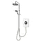 Triton Amore 9.5kW DuElec Electric Shower with Overhead and Sliding Handset - Gloss White