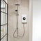 Triton Amore 9.5kW DuElec Electric Shower with Overhead and Sliding Handset - Gloss White